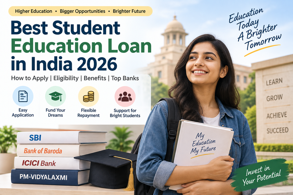 Best Student Education Loan in India 2026: How to Apply, Eligibility, Interest Rates and Benefits