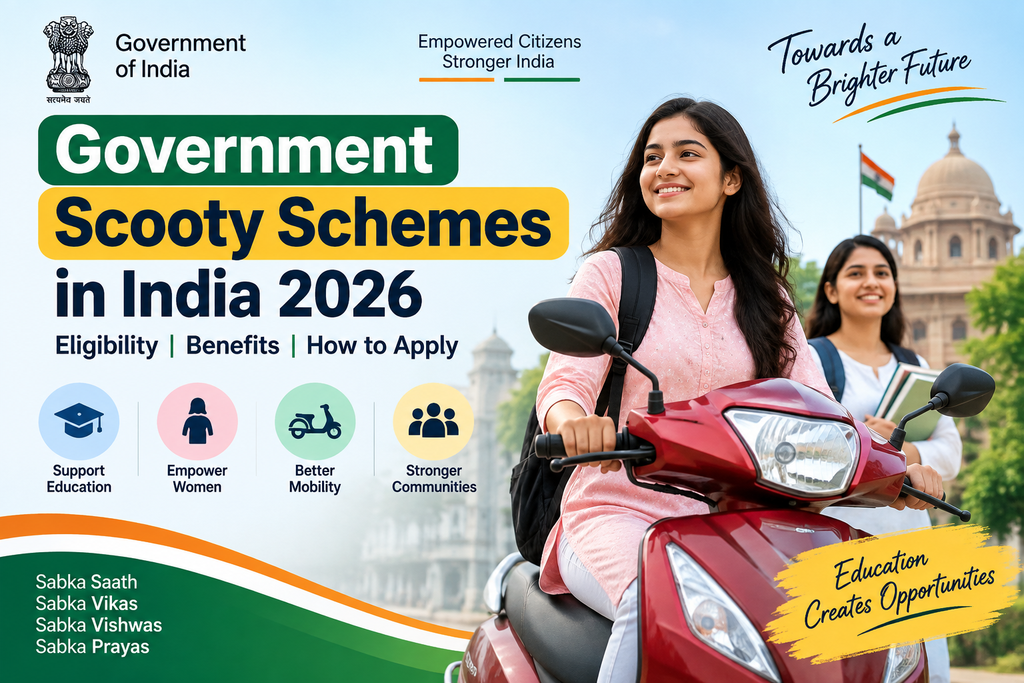 Government Scooty Schemes 2026: 10 State Schemes Offering Scooters or Two-Wheeler Assistance — Check Eligibility and How to Apply