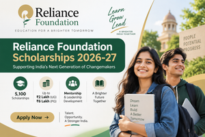 Reliance Foundation Scholarship 2026-27: Apply Online for Up to ₹6 Lakh — Eligibility, Benefits & Last Date
